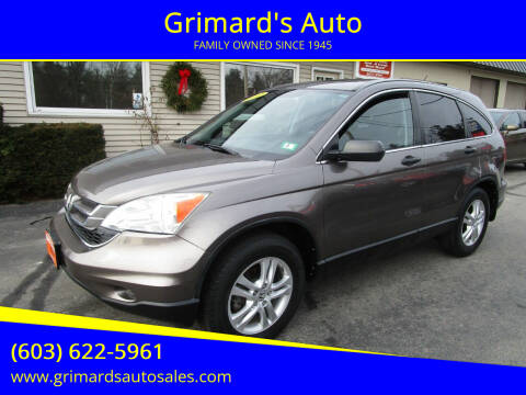 2010 Honda CR-V for sale at Grimard's Auto in Hooksett NH