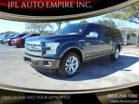 2015 Ford F-150 for sale at JPL AUTO EMPIRE INC. in Lake Alfred FL