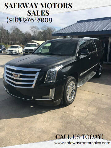 2018 Cadillac Escalade ESV for sale at Safeway Motors Sales in Laurinburg NC