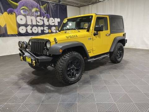 2015 Jeep Wrangler for sale at Monster Motors in Michigan Center MI