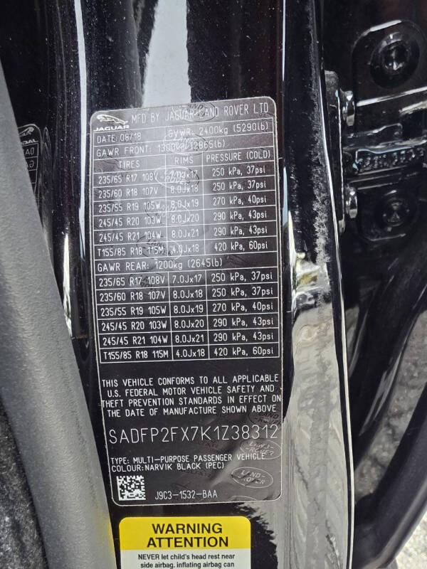 2019 Jaguar E-PACE P250 SE