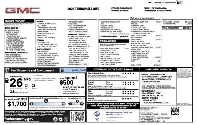 2023 GMC Terrain SLE
