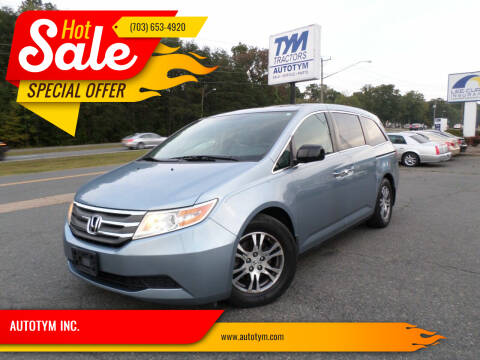 2013 Honda Odyssey for sale at AUTOTYM INC. in Fredericksburg VA