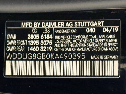 2019 Mercedes-Benz S-Class S 560 4MATIC