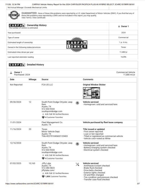 2024 Chrysler Pacifica Plug-In Hybrid