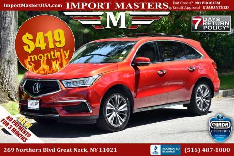 2019 Acura MDX for sale at Import Masters in Great Neck NY