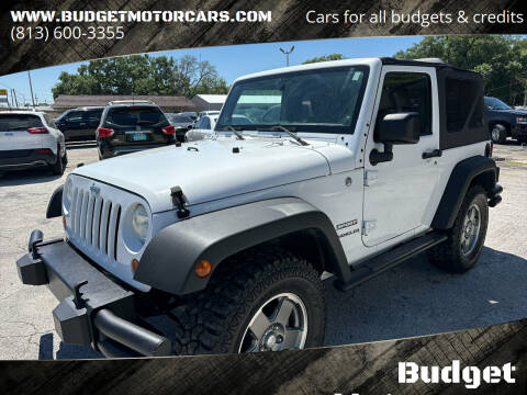 2013 Jeep Wrangler for sale at Budget Motorcars in Tampa FL