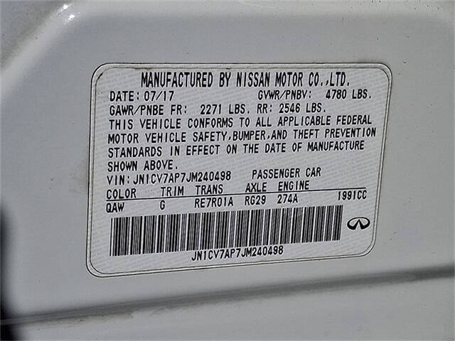 2018 Infiniti Q50 2.0T Pure