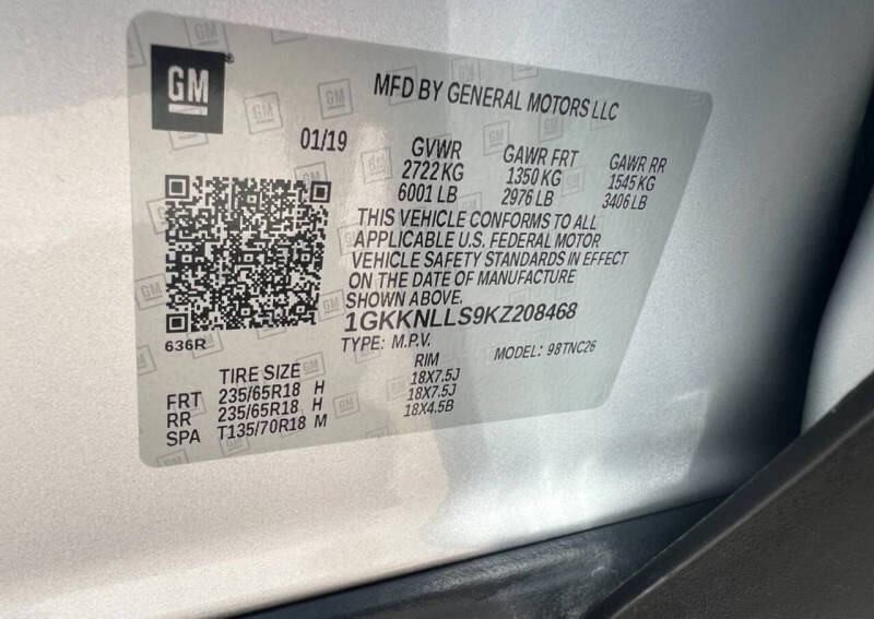 2019 GMC Acadia SLE-2