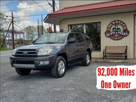 2003 Toyota 4Runner for sale at Cockrell's Auto Sales in Mechanicsburg PA
