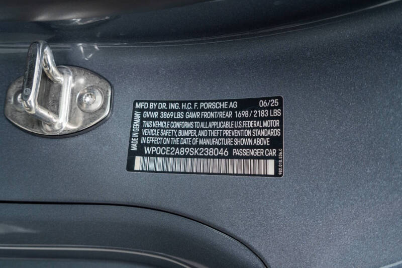 2025 Porsche 718 Boxster Spyder RS