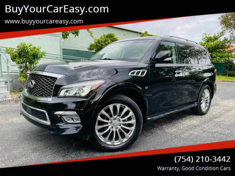 2015 Infiniti QX80 for sale at BuyYourCarEasy.com in Hollywood FL
