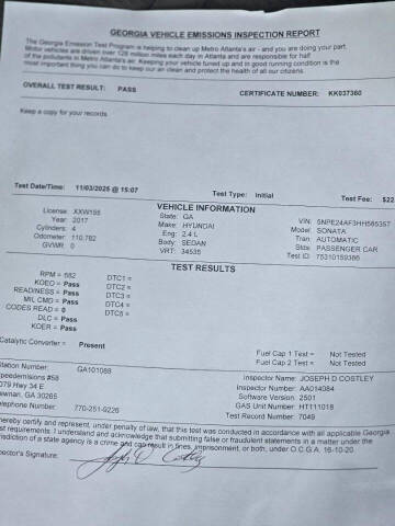 2017 Hyundai Sonata SE