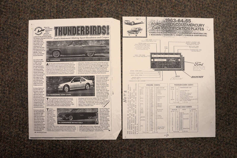 1963 Ford Thunderbird