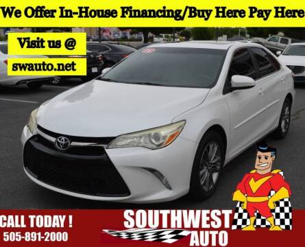 2015 Toyota Camry for sale at SOUTHWEST AUTO in Albuquerque NM