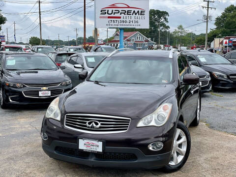 2010 Infiniti EX35 for sale at Supreme Auto Sales in Chesapeake VA