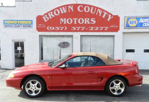 1996 Ford Mustang SVT Cobra for sale at Brown County Motors in Russellville OH