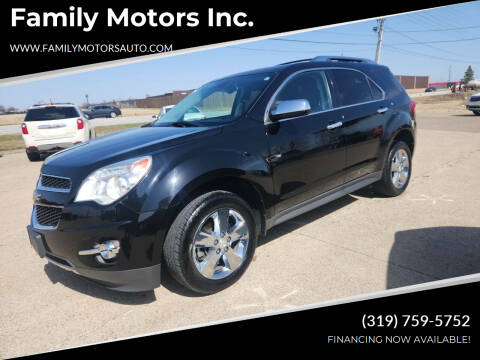 2013 Chevrolet Equinox for sale at Family Motors Inc. in West Burlington IA