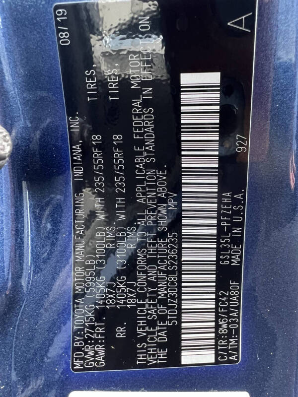 2020 Toyota Sienna LE 7-Passenger