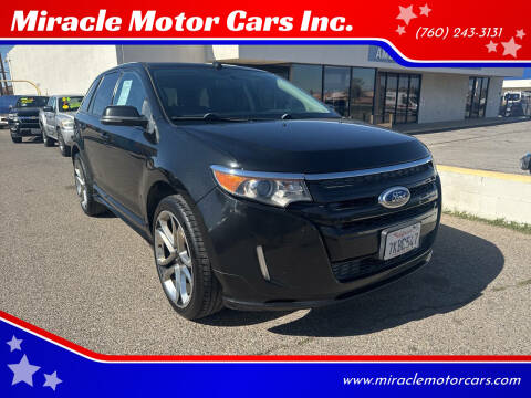 2014 Ford Edge for sale at Miracle Motor Cars Inc. in Victorville CA