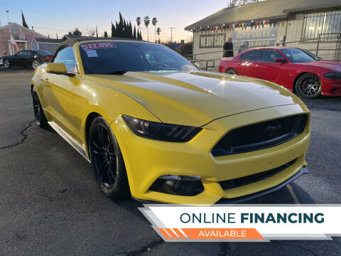 2017 Ford Mustang for sale at Blue Diamond Auto Sales in Ceres CA
