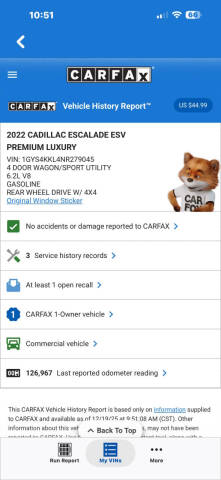 2022 Cadillac Escalade ESV Premium Luxury