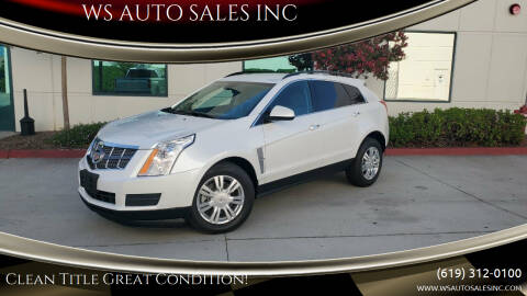 2012 Cadillac SRX for sale at WS AUTO SALES INC in El Cajon CA