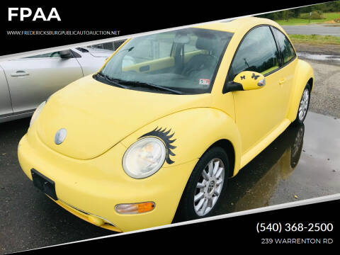 2004 Volkswagen New Beetle for sale at FPAA in Fredericksburg VA