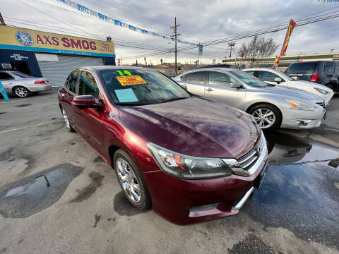 2014 Honda Accord for sale at ROMO'S AUTO SALES in Los Angeles CA