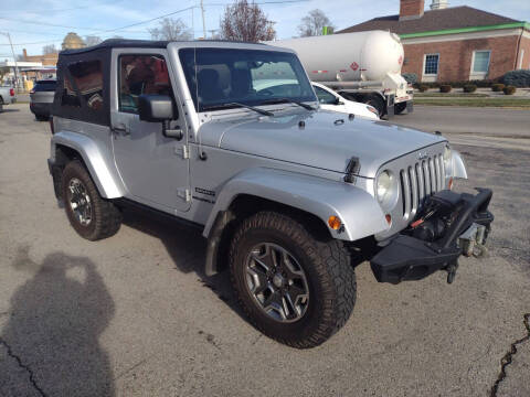 2012 Jeep Wrangler for sale at BELLEFONTAINE MOTOR SALES in Bellefontaine OH