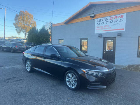 2018 Honda Accord for sale at Let's Drive Motors in Charlotte NC