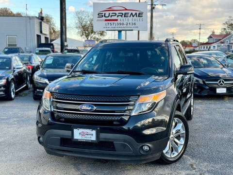 2014 Ford Explorer for sale at Supreme Auto Sales in Chesapeake VA