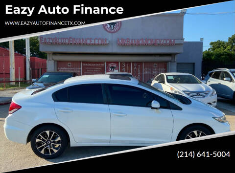 2013 Honda Civic for sale at Eazy Auto Finance in Dallas TX