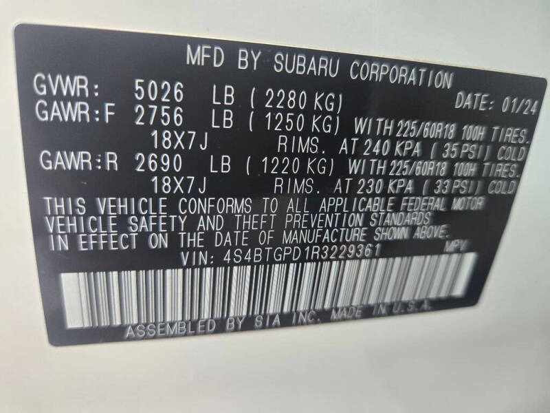 2024 Subaru Outback Touring XT