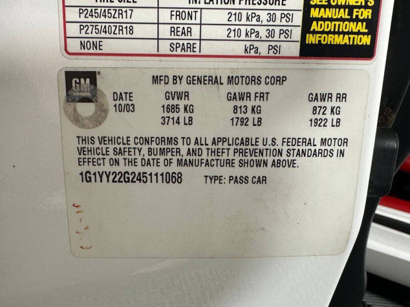 2004 Chevrolet Corvette