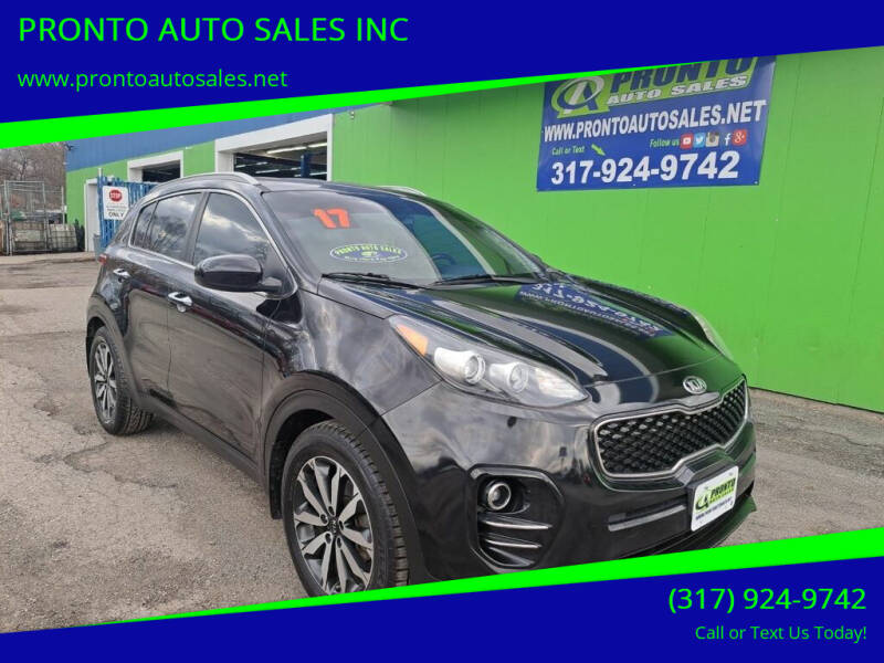 2017 Kia Sportage for sale at PRONTO AUTO SALES INC in Indianapolis IN