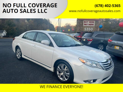 2011 Toyota Avalon for sale at NO FULL COVERAGE AUTO SALES LLC in Austell GA