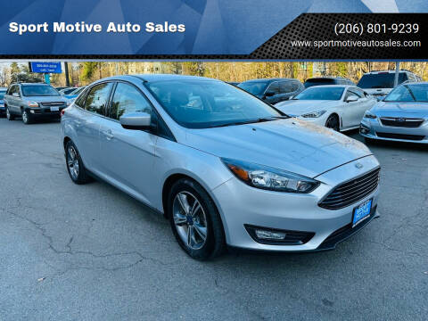 2018 Ford Focus for sale at Sport Motive Auto Sales in Seattle WA