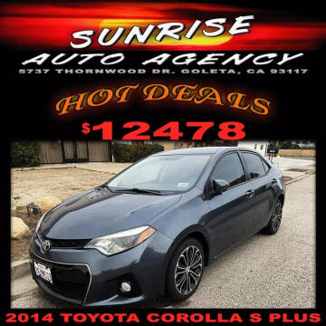 2014 Toyota Corolla for sale at SUNRISE AUTO in Goleta CA