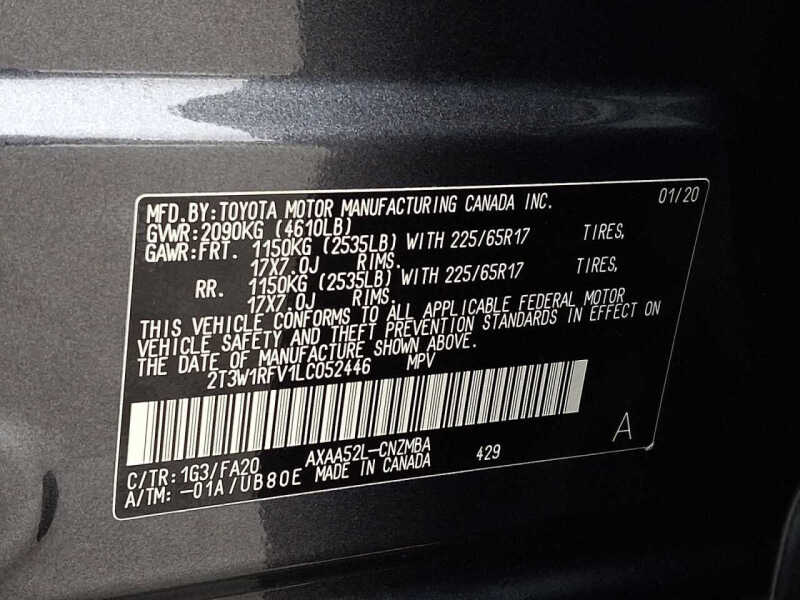 2020 Toyota RAV4 XLE