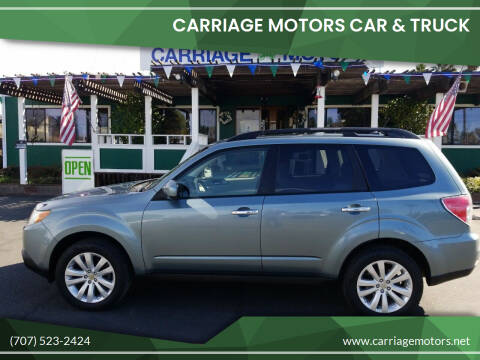 2011 Subaru Forester for sale at Carriage Motors Car & Truck in Santa Rosa CA