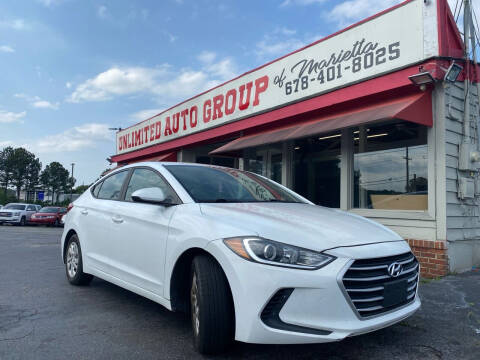 2017 Hyundai Elantra for sale at Unlimited Auto Group of Marietta in Marietta GA