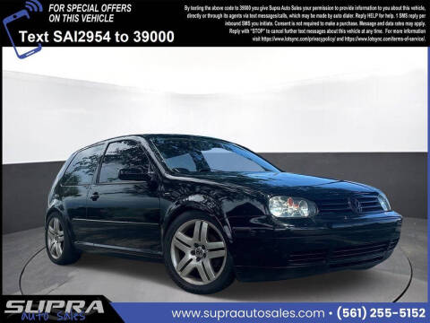 2003 Volkswagen GTI for sale at SUPRA AUTO SALES in Riviera Beach FL