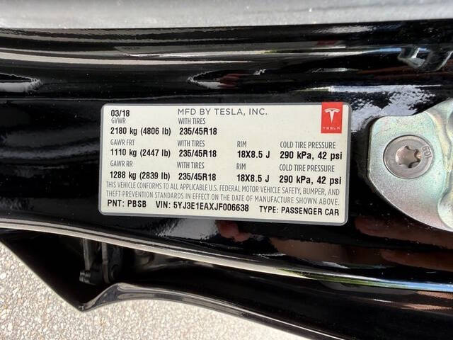 2018 Tesla Model 3 Long Range