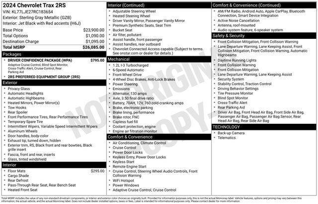 2024 Chevrolet Trax RS