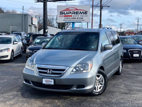 2006 Honda Odyssey for sale at Supreme Auto Sales in Chesapeake VA