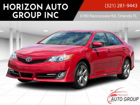 2012 Toyota Camry for sale at HORIZON AUTO GROUP INC in Orlando FL