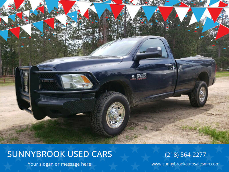2016 RAM 2500 for sale at SUNNYBROOK USED CARS in Menahga MN
