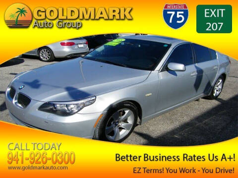 2008 BMW 5 Series for sale at Goldmark Auto Group in Sarasota FL