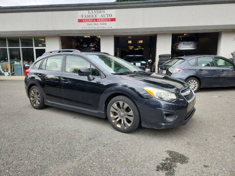 2012 Subaru Impreza for sale at Landes Family Auto Sales in Attleboro MA
